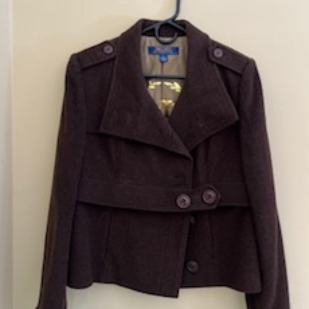 Brown Millard Fillmore wool/cashmere Two-WayJacket
